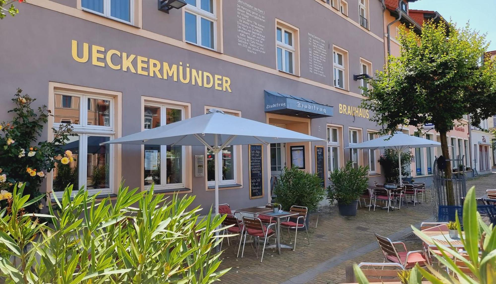 Hotel Am Markt & Brauhaus Stadtkrug Ueckermünde Kültér fotó